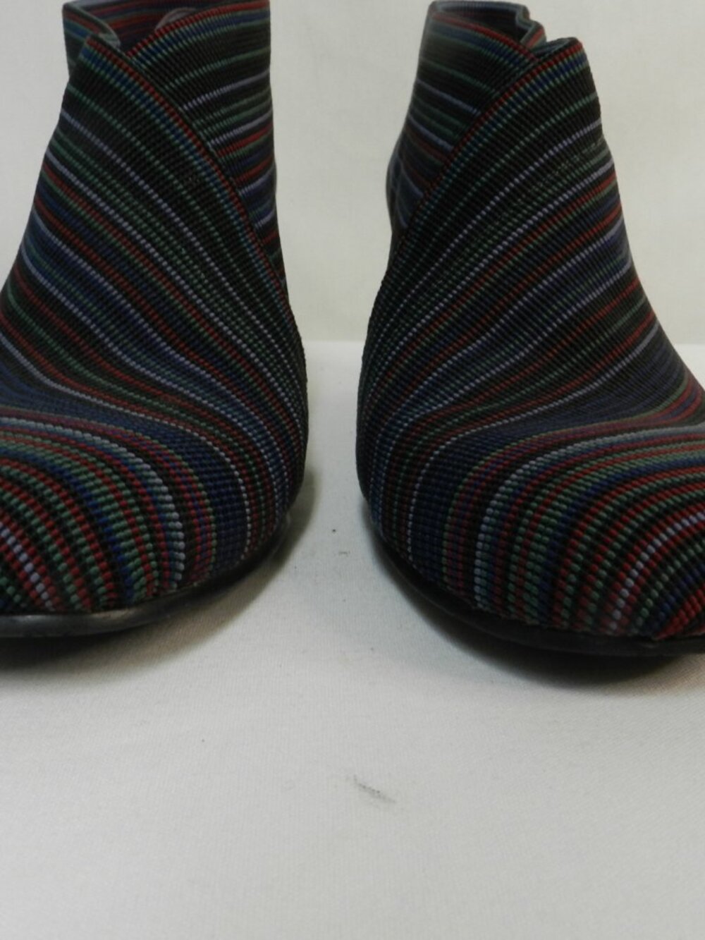 United Nude Stretch Striped heels pumps shooties ankle Size Sz 38 US 8 - Picture 6 of 14